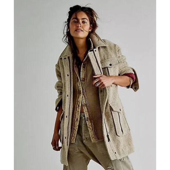 Free People NWT  Hudson Utility Coat NEW Jacket Size XS - Picture 3 of 11